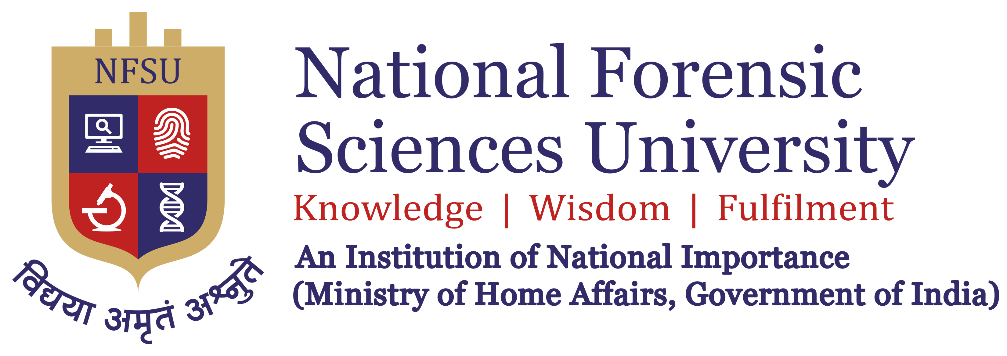 National Forensic Sciences University ( Gandhinagar ) logo